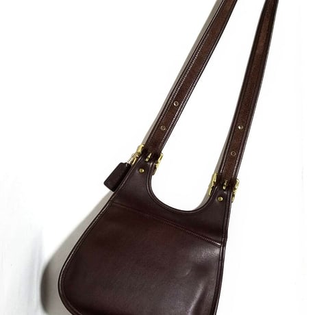 Excellent!  Vintage Coach Rare 9988 Crescent Berkeley Saddle Bag Mahogany Glove Tanned Leather
