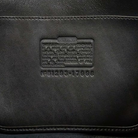 New!  Vintage Coach Rare Ltd Ed.17998 XL Duffle Bag with Brand Tag Black Glove Tanned Leather