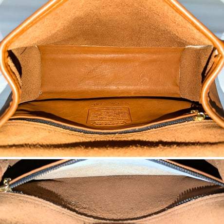 Excellent!!  Vintage Coach  Rare Logan Bag  British Tan Glove Tanned Leather Shoulder Bag