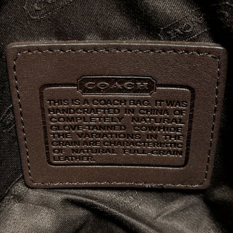 【Very rare 3-item set sale】All three are unused!   Vintage Coach  Coin purse  Mirror  Large pouch