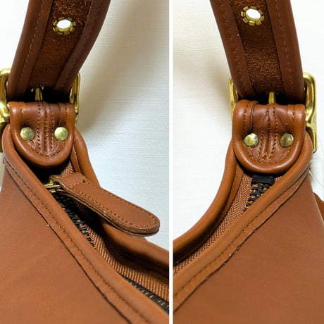 New Unused！ Vintage Coach Rare 9085 XL Duffle Sac British Tan Glove Tanned Leather Shoulder Bag
