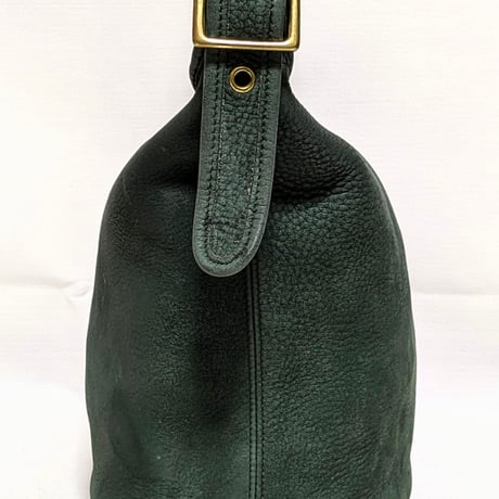 Vintage Coach Very Rare 4952 Helen's Legacy Nubuc Green Shoulder Bag Crossbody