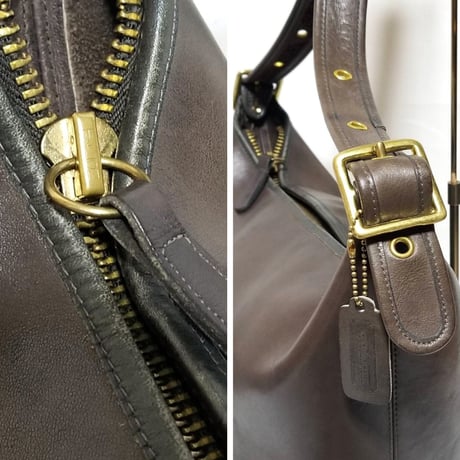 Vintage Coach Style 786−5744 XL Duffle Sac NYC Brown Glove Tanned Leather Shoulder Bucket Bag