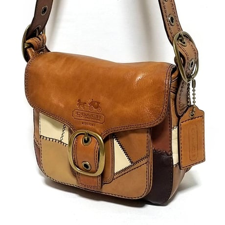 Vintage Coach Rare 11464 Limited 400 Colorblock Patchwork Shoulder Bag Great Pre-owned Condition