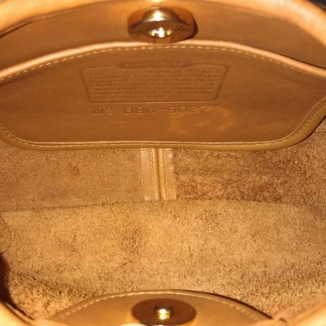 Vintage Coach 9027 Ergo Mini Toffee Glove Tanned Leather Great Pre-owned Condition Hobo Purse