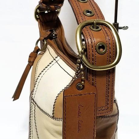 Vintage Coach Rare 11462 Limited 600 Bleecker Duffle Bucket Bag Colorblock Patchwork Crossbody