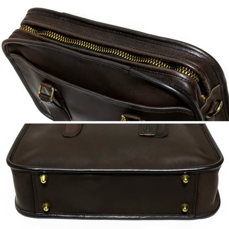 Unused! Vintage Coach Rare Skinny Flight Bag NYC 293−0609 Mocha Glove Tanned Leather Crossbody #9706