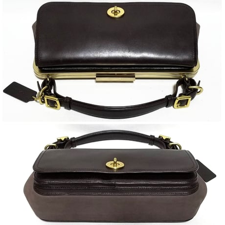Near Mint!  Vintage Coach Very Rare 25318 Legacy Pin Polished Retro Frame Flap Shoulderbag Handbag