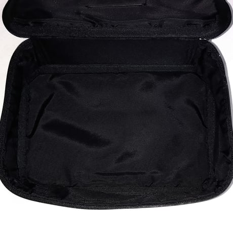 New Unused! Vintage Coach 4021 Zip Around Travel Bag Black Leather Pouch Cosmetic Travel