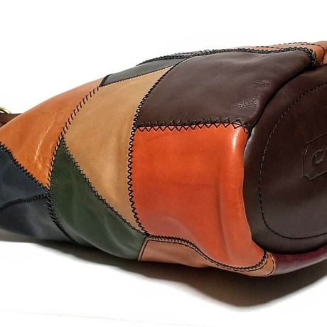 Mint Vintage Coach Rare 11465 Bleecker Large Duffle Limited Edition Leather Patchwork Shoulder Bag