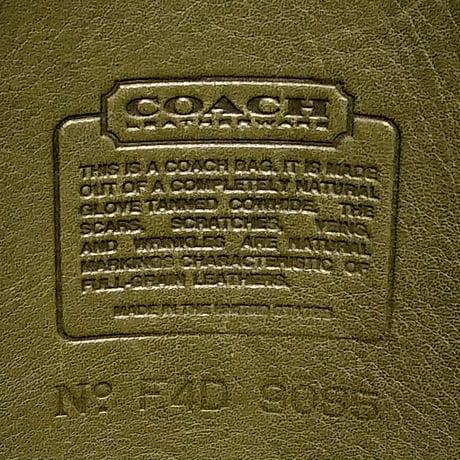Rare Vintage Coach 9085 XL Duffle Sac Olive Glove Tanned Leather Shoulder Bag Great pre-owned