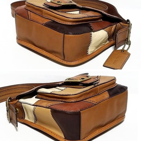 Vintage Coach Rare 11464 Limited 400 Colorblock Patchwork Shoulder Bag Great Pre-owned Condition