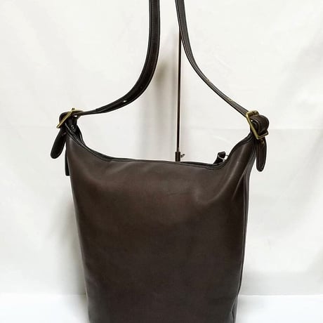 Vintage Coach Style 786−5744 XL Duffle Sac NYC Brown Glove Tanned Leather Shoulder Bucket Bag