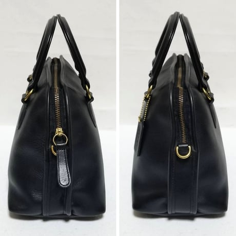 Mint Vintage Coach Rare Baxter Doctor Bag Black Leather Shoulder Crossbody Bag 1149−335  #9903