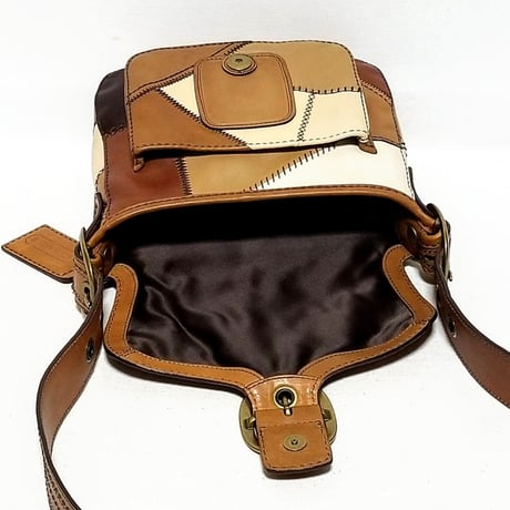 Vintage Coach Rare 11464 Limited 400 Colorblock Patchwork Shoulder Bag Great Pre-owned Condition