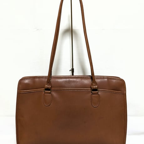 Excellent! Vintage Coach Very Rare Gramercy Brief  British Tan Glove Tanned Leather Shoulder Bag