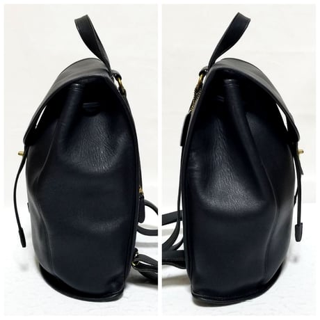 Vintage Coach  9943 Classic Backpack Rucksack Weekender Leather Black Near Mint Condition