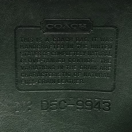 Vintage Coach  9943 Rare Bottle Green Leather Classic Backpack Rucksack Weekender Good Condition