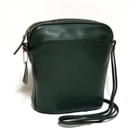 Excellent! Vintage Coach Rare Gallery Bag 0602−122 Green Glove Tanned Leather Shoulder Bag Crossbody