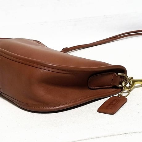 Excellent Vintage Coach 4080 Swinger Small Cocoa Glove Tanned Leather Shoulder Bag Crossbody
