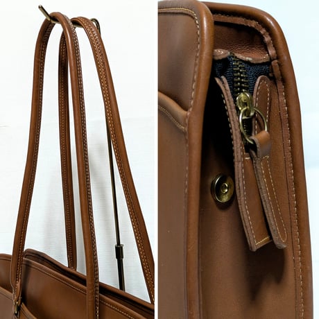 Excellent! Vintage Coach Very Rare Gramercy Brief  British Tan Glove Tanned Leather Shoulder Bag