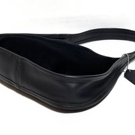 Mint Vintage Coach Rare 6101 Ergo Boho Black Velvet Leather Collector Bag Purse