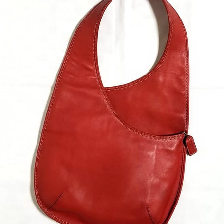 Vintage Coach Very Rare 9074 Reissue Limited Edition Bonnie Cashin Bag Red Leather Shoulder Bag