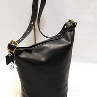 New!  Vintage Coach Rare Ltd Ed.17998 XL Duffle Bag with Brand Tag Black Glove Tanned Leather