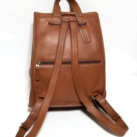 Excellent  Vintage Coach  9943 Classic Backpack Rucksack Brown Glove Tanned Leather Weekender