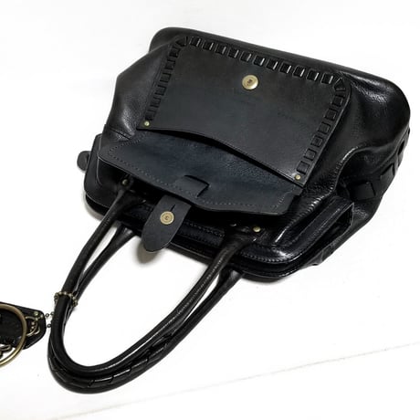 Excellent!  Vintage Coach Rare 11373 65th Ltd Ed Thompson Legacy Black Vachetta Leather Shoulder Bag