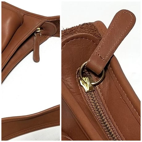 New Unused!  Vintage Coach Rare 9980 Taft Bag British Tan Glove Tanned Leather Crossbody