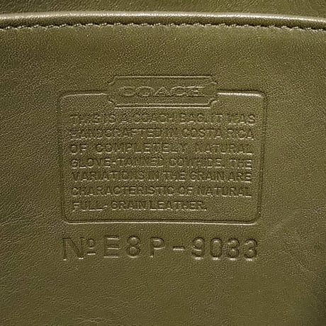 Excellent Vintage Coach 9033 Large Ergo Rere Olive Glove Tanned Leather Shoulder Bag Hobo