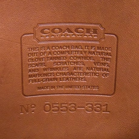 Vintage Coach  Rare Classic Backpack Rucksack Weekender Brown Leather 0553-331 #9943