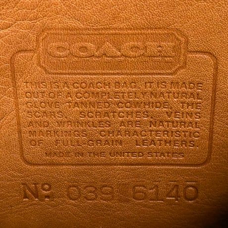 Excellent! Vintage Coach Rare Small Plaza Bag 039-6140 Glove Tanned Leather Crossbody #9860