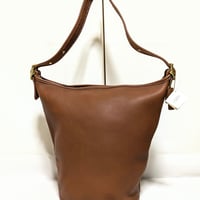 New Unused！ Vintage Coach Rare 9085 XL Duffle Sac British Tan Glove Tanned Leather Shoulder Bag