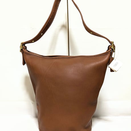 New Unused！ Vintage Coach Rare 9085 XL Duffle Sac British Tan Glove Tanned Leather Shoulder Bag