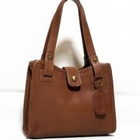 Vintage Coach Very Rare Chauncey Bag 077−3146 British Tan Glove Tanned Leather Great pre-owned #9897
