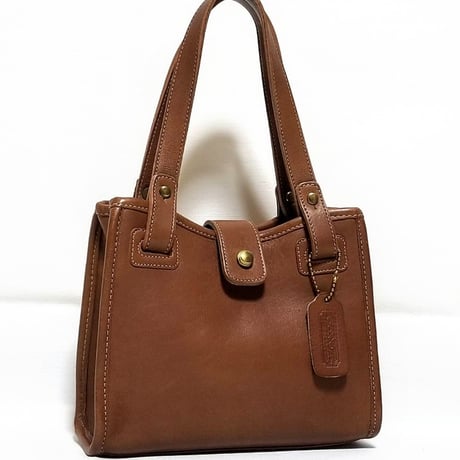 Vintage Coach Very Rare Chauncey Bag 077−3146 British Tan Glove Tanned Leather Great pre-owned #9897