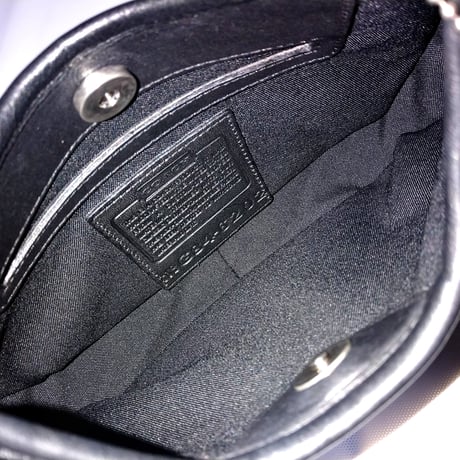 Excellent! Vintage Coach Rere 6202 Mini Ergo Neoprene Bag Black Leather Trim