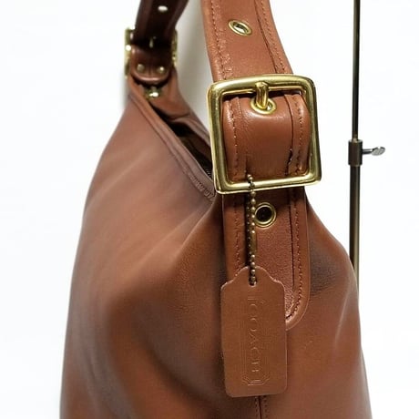 Mint  Vintage Coach 9085 XL Duffle Sac British Tan Glove Tanned Leather Shoulder Bucket Bag