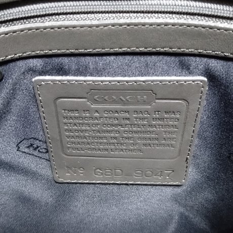 Mint Vintage Coach Rare 9047 Ergo Shopper Gray Glove Tanned Leather Shoulder Bag