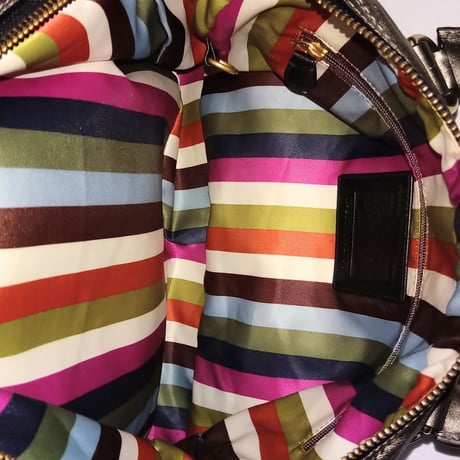 Near Mint!  Vintage Coach Rare 12791 Limited Ed. Bleecker Street Peyton Legacy Toto Platinum Leather