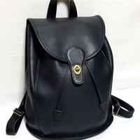 Vintage Coach  9943 Classic Backpack Rucksack Weekender Leather Black Near Mint Condition