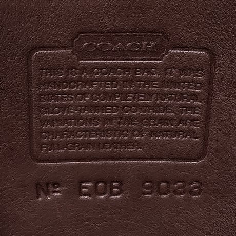 Near Mint  Vintage Coach 9033 Large Ergo Pocket Zip Mahogany Glove Tanned Leather Shoulder Bag Hobo