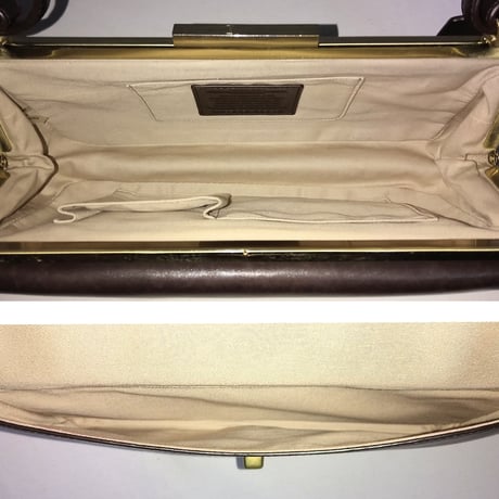 Near Mint!  Vintage Coach Very Rare 25318 Legacy Pin Polished Retro Frame Flap Shoulderbag Handbag