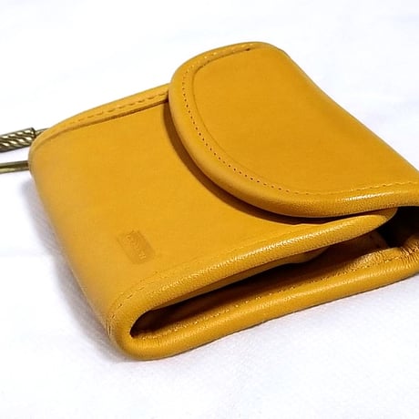 ⭐Set Sales  Great pre-owned  Vintage Coach  Yellow Leather Coin purse Wallet Key fob Key chain