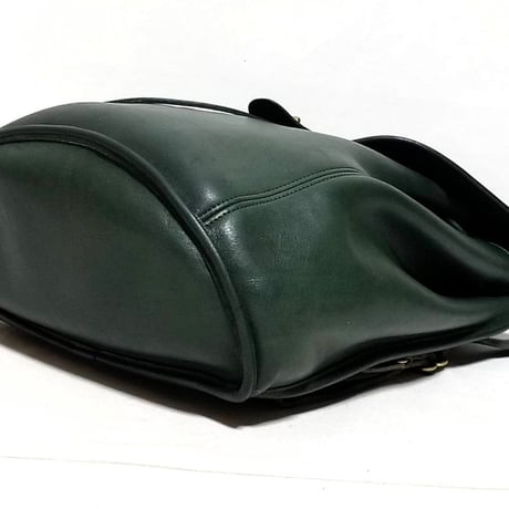 Vintage Coach  9943 Rare Bottle Green Leather Classic Backpack Rucksack Weekender Good Condition