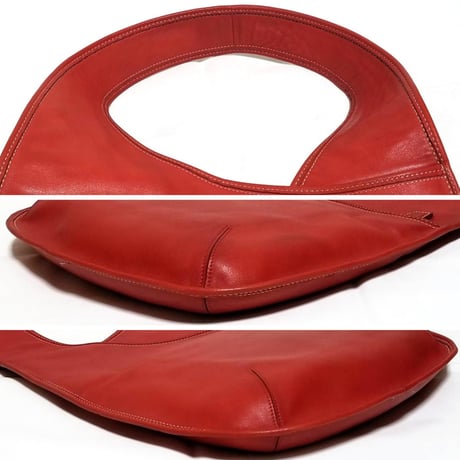 Vintage Coach Very Rare 9074 Reissue Limited Edition Bonnie Cashin Bag Red Leather Shoulder Bag