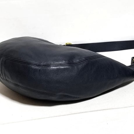 Barely Used! Vintage Coach Rare 4142 Wooster Bag Navy Glove Tanned Leather Shoulder Bag Crossbody
