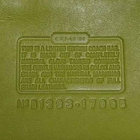 Mint! Vintage Coach Rare 17995 Limited Ed. Madison Bag Leaf Green Glove Tanned Leather Speedy Doctor